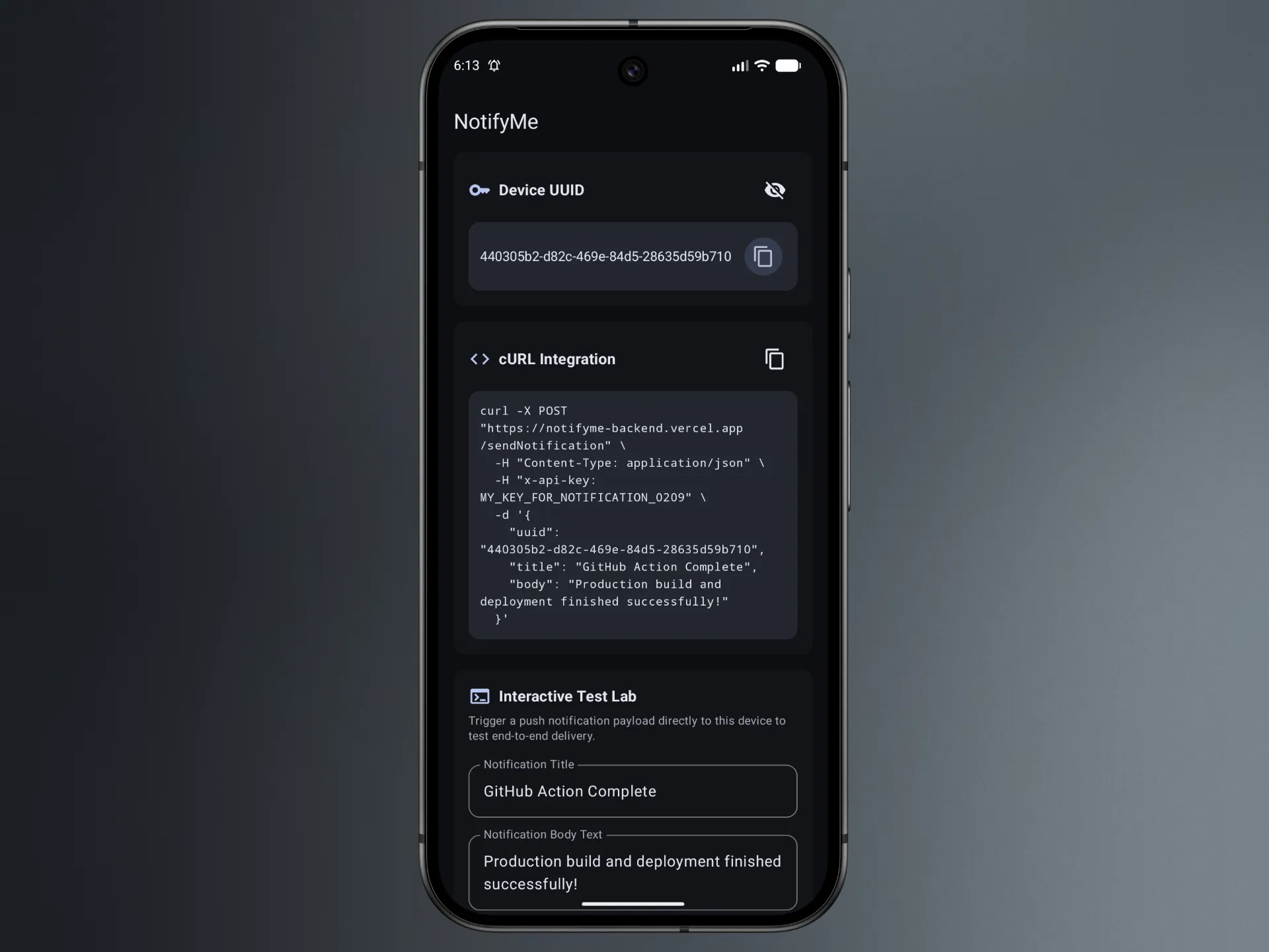 NotifyMe