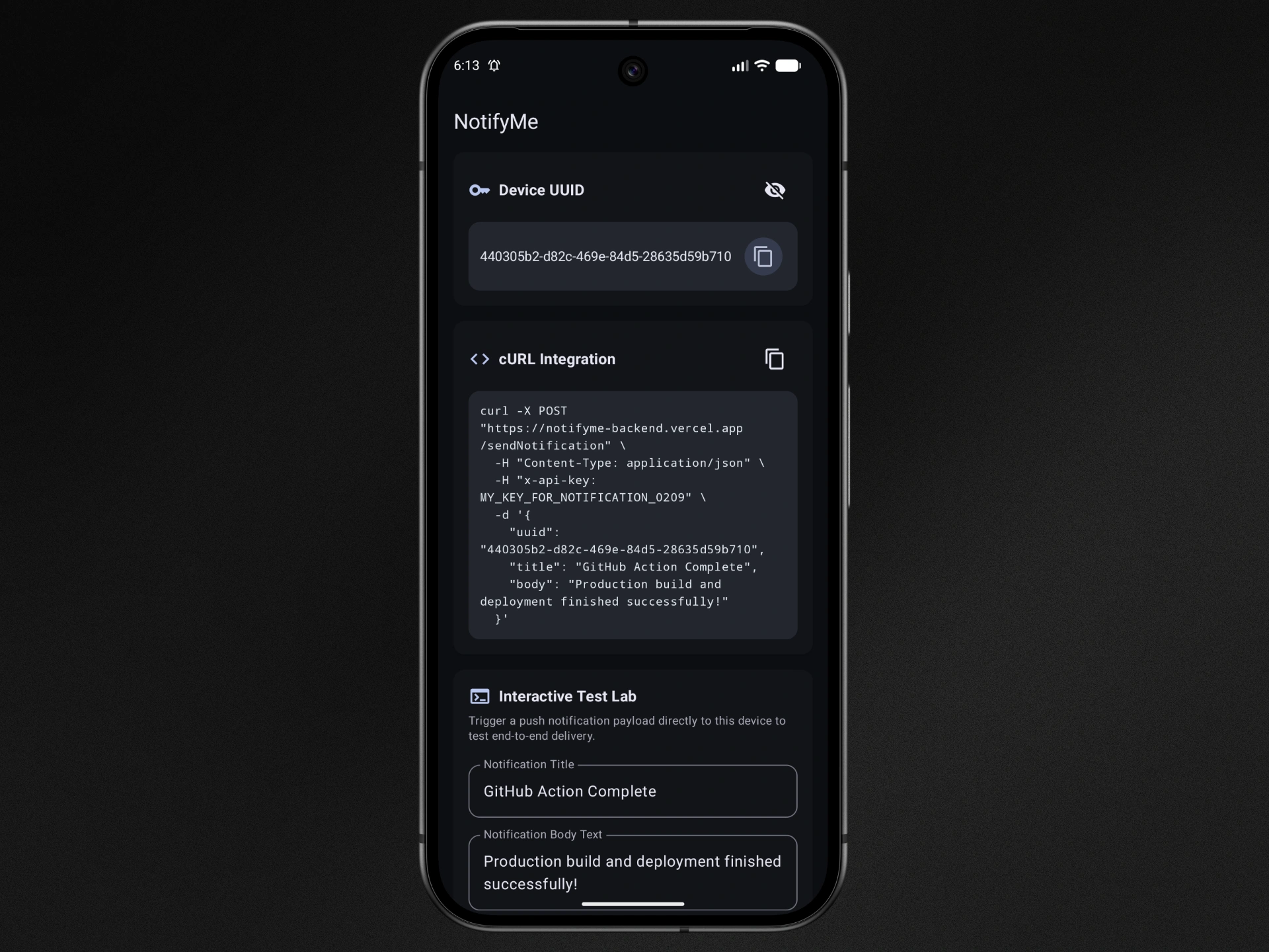 NotifyMe